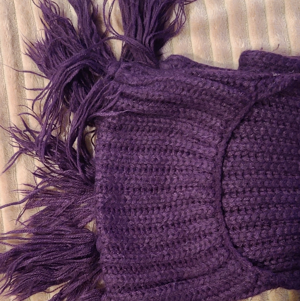 Hooded scarf with hand pockets!